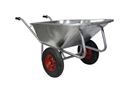Skottkärra Philippa, varmförzinkad, med luftgummihjul, LxB 1620 x 860 mm, med 2 hjul