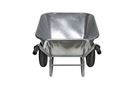Skottkärra Philippa, varmförzinkad, med luftgummihjul, LxB 1620 x 860 mm, med 2 hjul