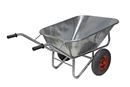 Skottkärra Philippa, varmförzinkad, med luftgummihjul, LxB 1620 x 860 mm, med 2 hjul