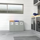 Källsorteringskärl Emre, station med vardera 40 liters volym, med 3 fack