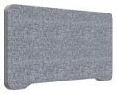 Bordsskärm Edge, 800x400 mm, toppmonterad grå, grå
