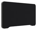 Bordsskärm Edge, 800x400 mm, toppmonterad svart, grå