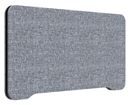 Bordsskärm Edge, 800x400 mm, toppmonterad grå, svart