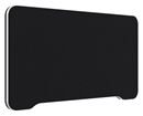 Bordsskärm Edge, 800x400 mm, toppmonterad svart, vit