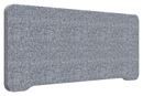 Bordsskärm Edge, 1000x400 mm, toppmonterad grå, grå