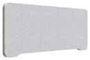 Bordsskärm Edge, 1000x400 mm, toppmonterad grå, svart