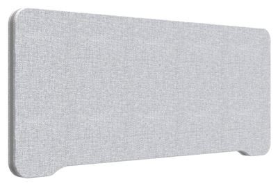 Bordsskärm Edge, 1000x400 mm, toppmonterad grå, svart