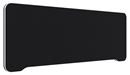 Bordsskärm Edge, 1200x400 mm, toppmonterad, svart, vit