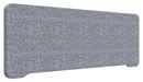Bordsskärm Edge, 1200x400 mm, toppmonterad, grå, grå