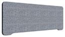Bordsskärm Edge, 1200x400 mm, toppmonterad grå, svart