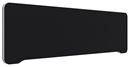 Bordsskärm Edge, 1400x400 mm, toppmonterad svart, vit