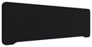 Bordsskärm Edge, 1400x400 mm, toppmonterad svart, svart
