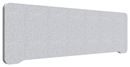Bordsskärm Edge, 1400x400 mm, toppmonterad, ljusgrå, grå