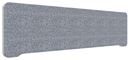 Bordsskärm Edge, 1600x400 mm, toppmonterad grå, vit
