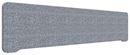 Bordsskärm Edge, 1800x400 mm, toppmonterad grå, grå