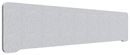 Bordsskärm Edge, 1800x400 mm, toppmonterad ljusgrå, grå