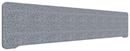 Bordsskärm Edge, 2000x400 mm, toppmonterad grå, grå