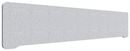 Bordsskärm Edge, 2000x400 mm, toppmonterad ljusgrå, grå