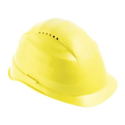Skyddshjälm Elmer, med dragkedja, gul