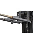 Trucktillsats med lastkrok Arnulf, för två gaffelarmar, lastkapacitet 3000 kg, grå