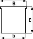 Modulback Durum, LxBxH 165 x 105 x 82 mm, transparent, 48-pack