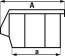 Modulback Durum, LxBxH 165 x 105 x 82 mm, transparent, 48-pack