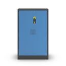 Kemikalieskåp Aston, 2 dörrar, 3 hyllplan, dörrar ljusblå