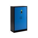 Kemikalieskåp Aston, 2 dörrar, 3 hyllplan, dörrar ljusblå