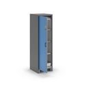 Kemikalieskåp Asta, 1 dörr, 3 hyllplan, dörr ljusblå