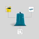 Avfallssäckar av polyeten, 240 l, LxBxH 650 x 550 x 1350 mm, 80 µm, blå, 100-pack