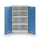 Miljöskåp Stig, med 1 bottentråg och 3 tråghyllor, bredd 1200 mm