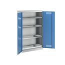 Miljöskåp Stig, med 1 bottentråg och 3 tråghyllor, bredd 1200 mm