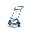 Gastubskärra Ergo, för 1 gastub upp till Ø 380 mm, med stödhjul, massivgummihjul