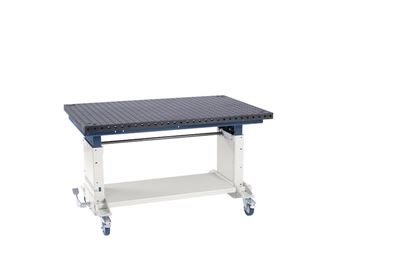 Svetsbord Hildor, lastkapacitet 500 kg, med perforerad stålplåt