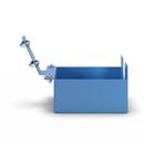 Hållare för tejphållare CustomLine, för rull- och hyllvagn, för tejpbredd 75 mm, ljusblå