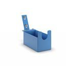 Hållare för tejphållare CustomLine, för rull- och hyllvagn, för tejpbredd 50 mm, ljusblå