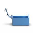 Hållare för tejphållare CustomLine, för rull- och hyllvagn, för tejpbredd 50 mm, ljusblå