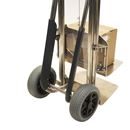 Säckkärra i aluminium Therese, lastkapacitet 350 kg, med lyftplattform, polyuretan, punkteringsfritt