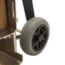 Säckkärra i aluminium Therese, lastkapacitet 350 kg, med lyftplattform, polyuretan, punkteringsfritt