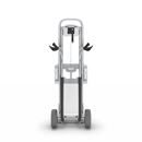 Säckkärra i aluminium Therese, lastkapacitet 350 kg, med lyftplattform, polyuretan, punkteringsfritt