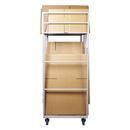 Kartongvagn Irem, för vikta kartonger, 4 länkhjul varav 2 med broms