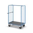 Plockvagn med gallersidor Bodil, massivgummihjul, lastyta 1175 x 800 mm