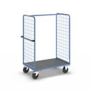 Plockvagn med gallersidor Bodil, massivgummihjul, lastyta 1175 x 800 mm