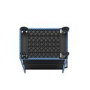 Plockvagn med gallersidor Bodil, massivgummihjul, lastyta LxB 1175 x 800 mm, 3 hyllplan
