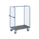Plockvagn med gallersidor Bodil, med centralbroms, lastyta 1175 x 800 mm