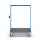 Plockvagn med gallersidor Bodil, med centralbroms, lastyta 1175 x 800 mm