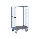 Plockvagn med gallersidor Bodil, med centralbroms, lastyta 975 x 700 mm