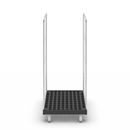 Rullcontainer Jessica, 2-sidig, svart/förzinkad