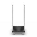 Rullcontainer Jessica, 2-sidig, svart/förzinkad