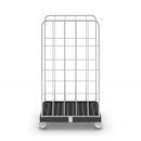 Rullcontainer Jessica, 2-sidig, svart/förzinkad